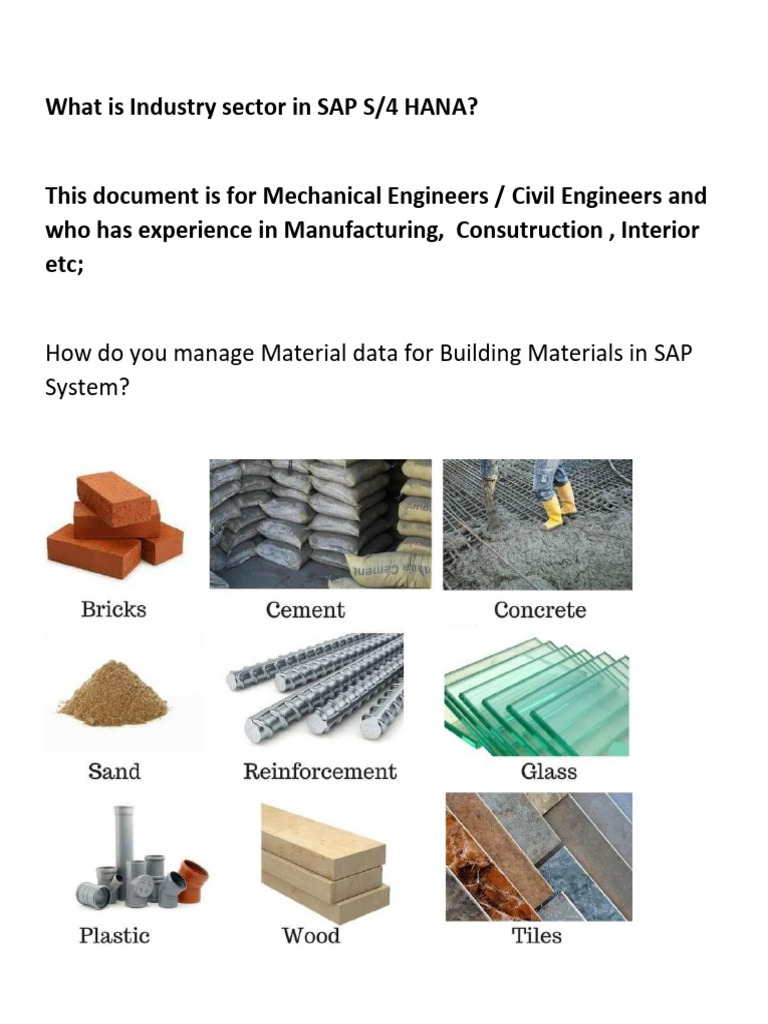 Understanding SAP S/4 HANA Industry Sectors | PDF | Engineering | Logistics