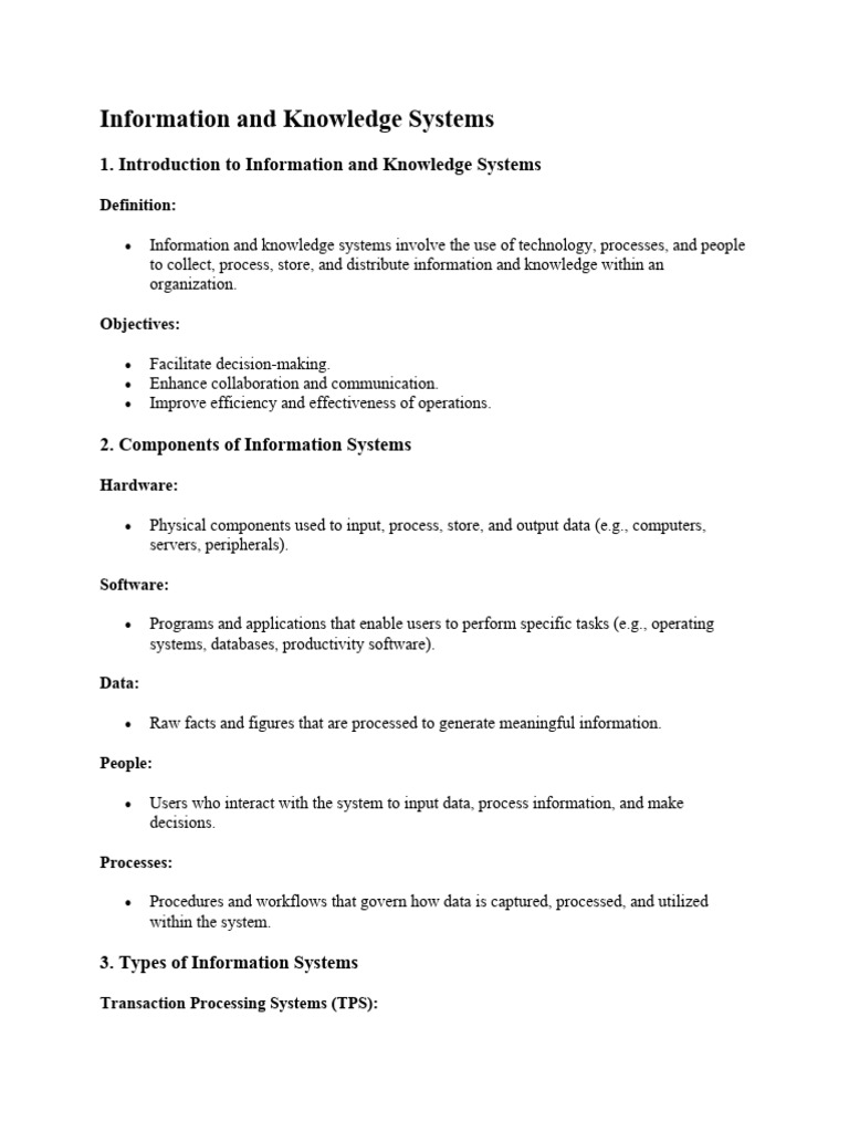 Information and knowledge systems download free pdf information