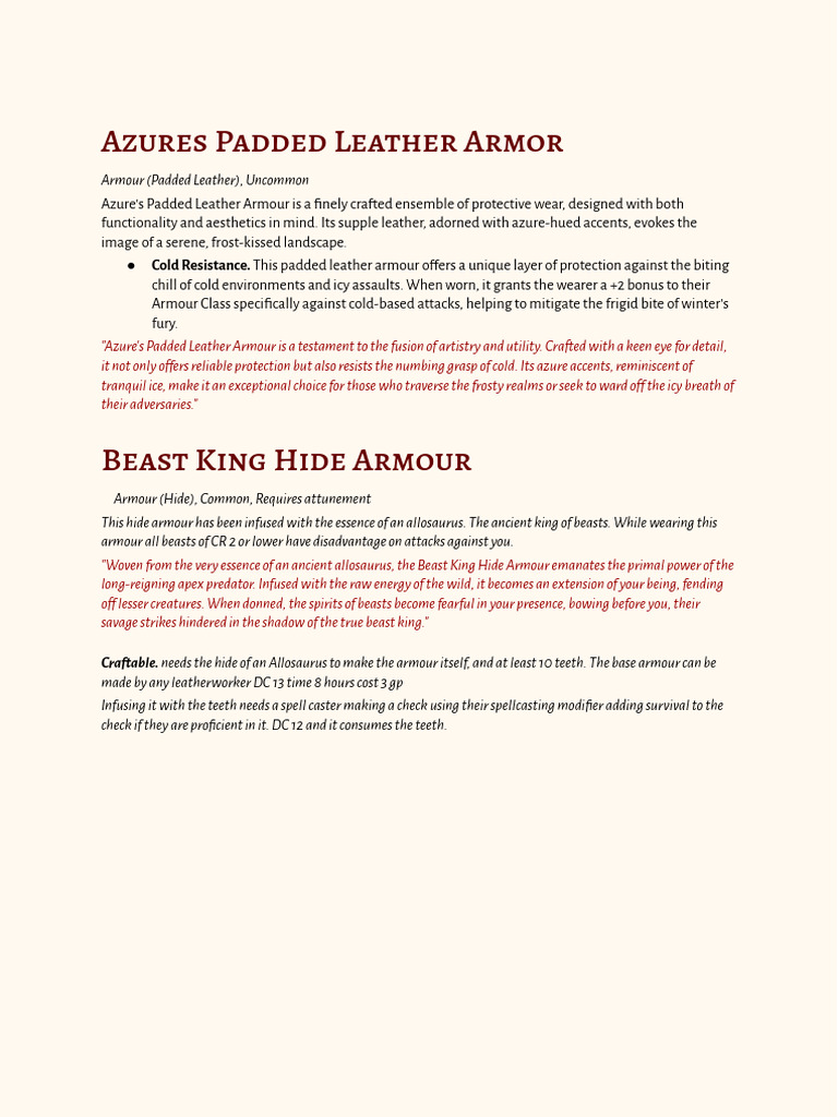 Dnd 5e A Gift Of Items Pdf Dagger