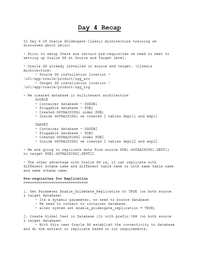 1.1 Day 4 - Recap | PDF | Databases | Database Schema