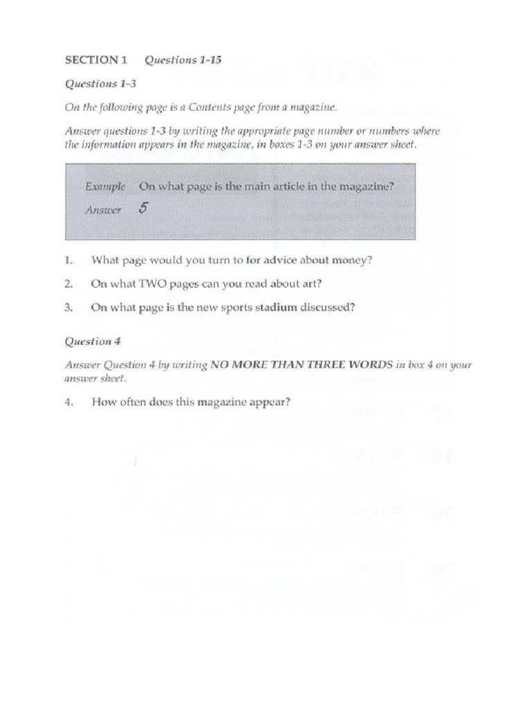 IELTS General Test 3 (Reading and Writing) | PDF