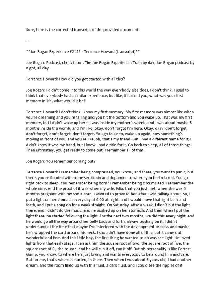 Terrance Howard Joe Rogan | PDF | Planets | Luminiferous Aether