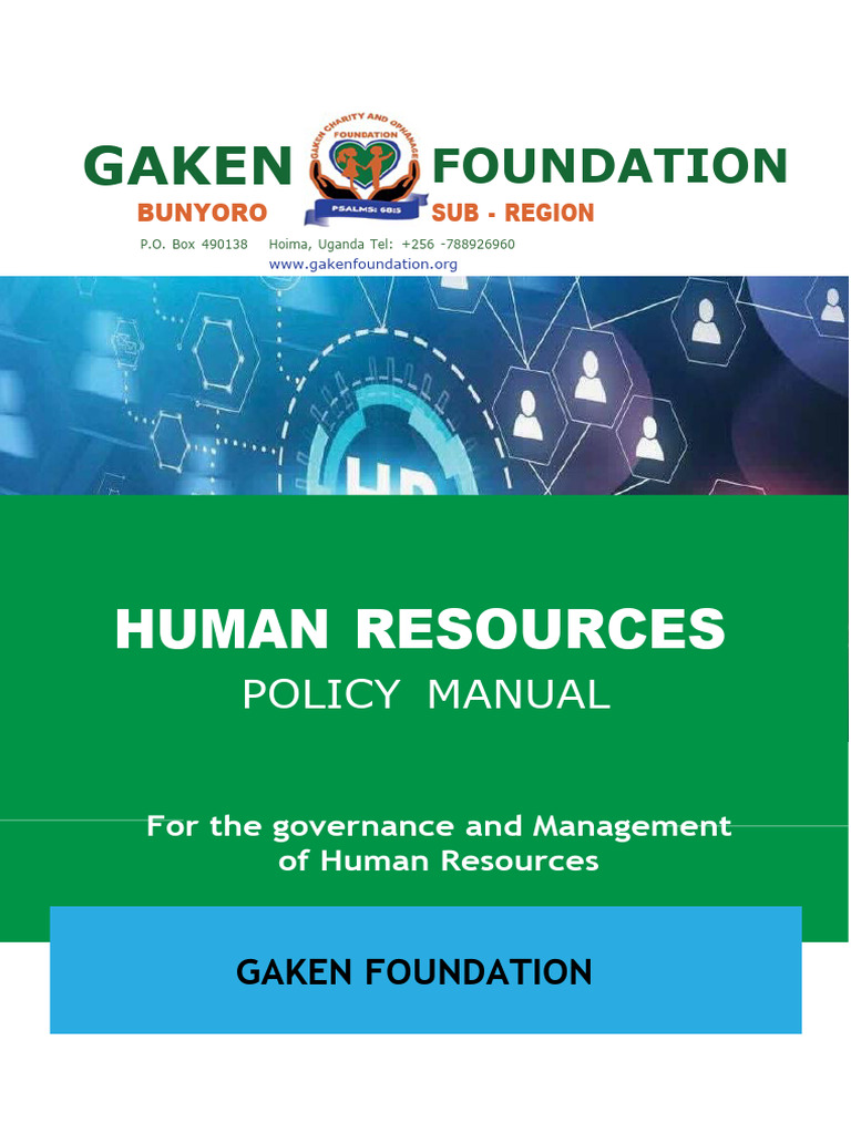 Gaken Foundation HR Policy Manual 2024 | PDF | Cost Of Living | Human ...