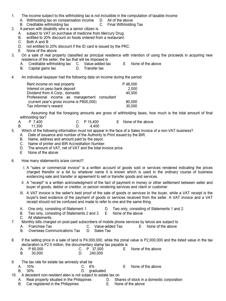taxation-seat-work-problem-50-items-pdf-taxes-value-added-tax