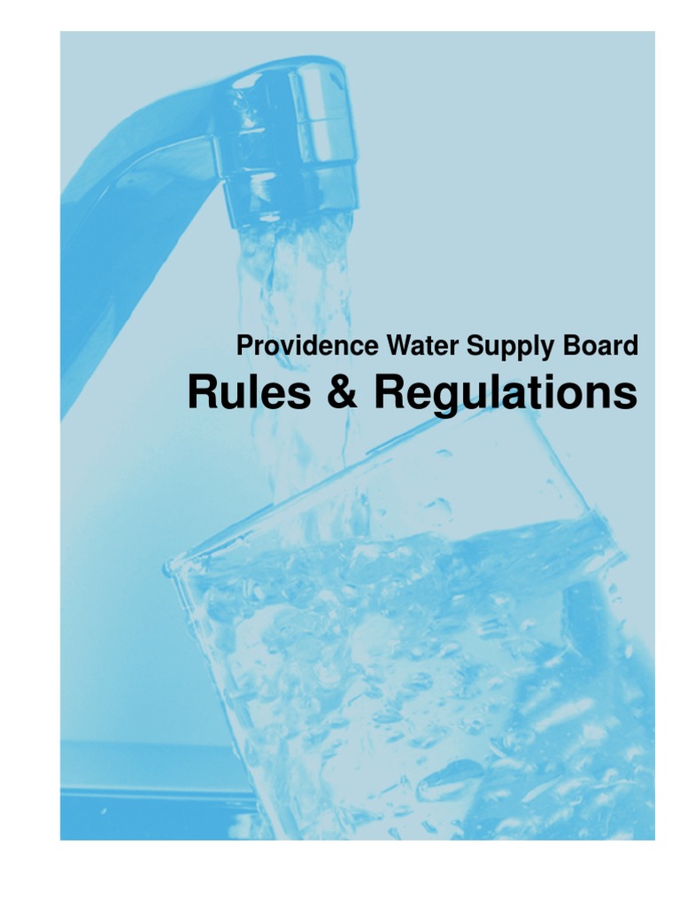 PWSB Rules and Regulations Rev. 4.27.11 PDF Plumbing Water Supply