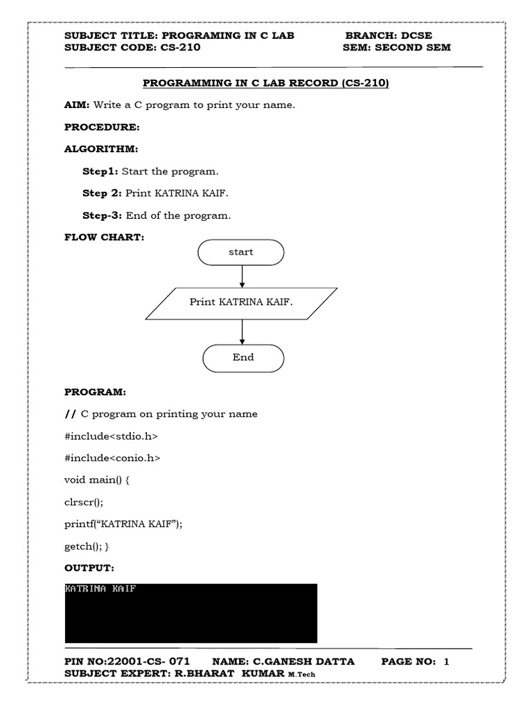 C Programming Lab Exercises Guide | PDF | Integer (Computer Science ...