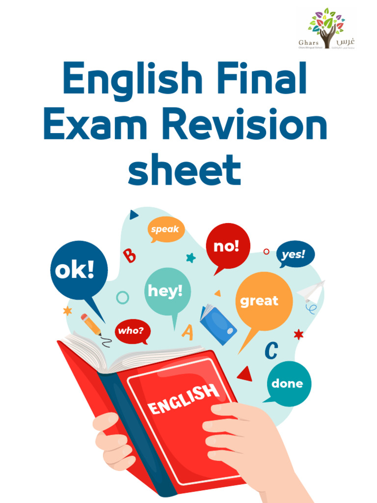 English Final Exam Revision Guide | PDF | Verb | Adjective