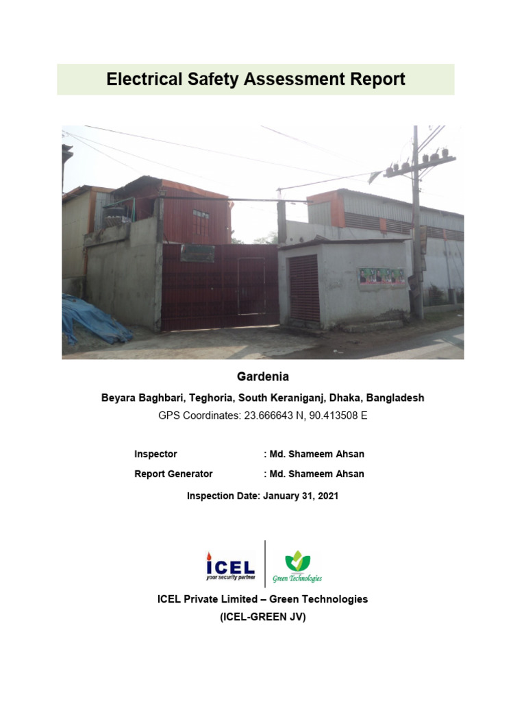 032 ESA Report Gardenia V02 | PDF | Electrical Wiring | Electricity