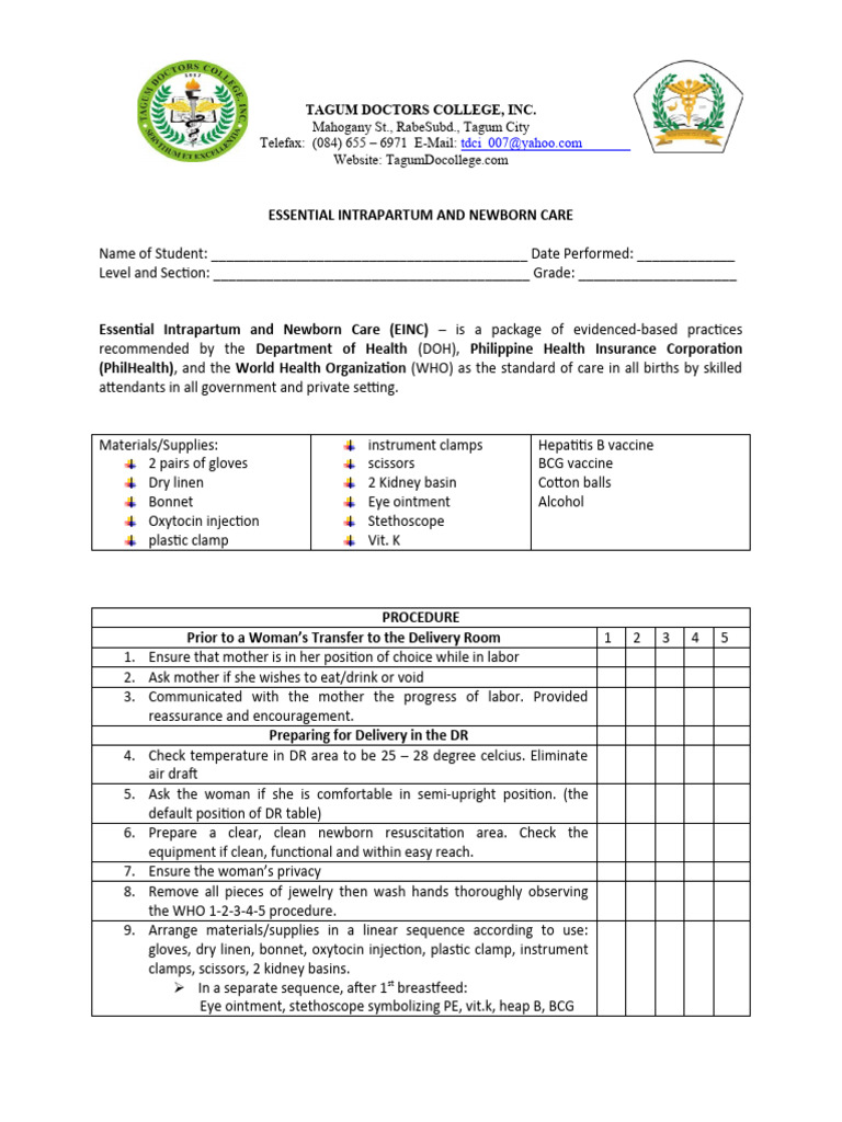 Essential Intrapartum and Newborn Care | PDF | Breastfeeding | Childbirth