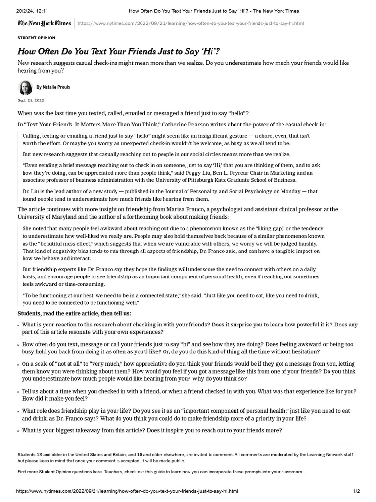 How+Often+Do+You+Text+Your+Friends+Just+to+Say+ Hi' + +the+New+York ...