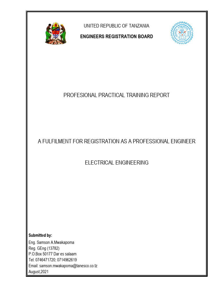 PRACTICAL TRAINING REPORT - EDITED | Download Free PDF | Electrical ...