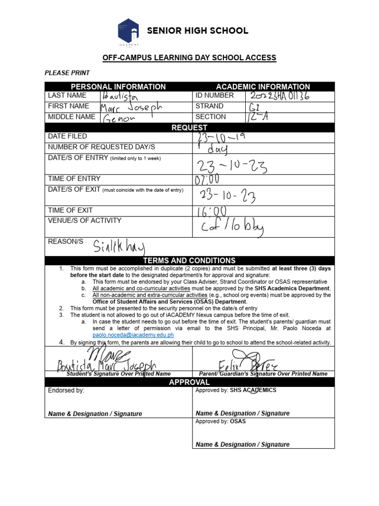OCLD TEMPLATE | PDF