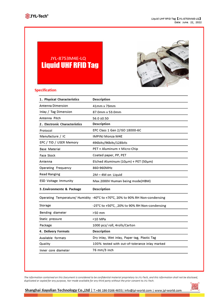Liquid-UHF-RFID-Tag-JYL-8753M4E-LQ-Datasheet.cleaned | Download Free ...