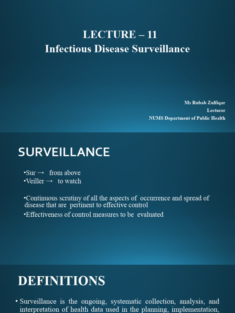 Peugeot 206 Disease Surveillance Overview | PDF | Public Health ...