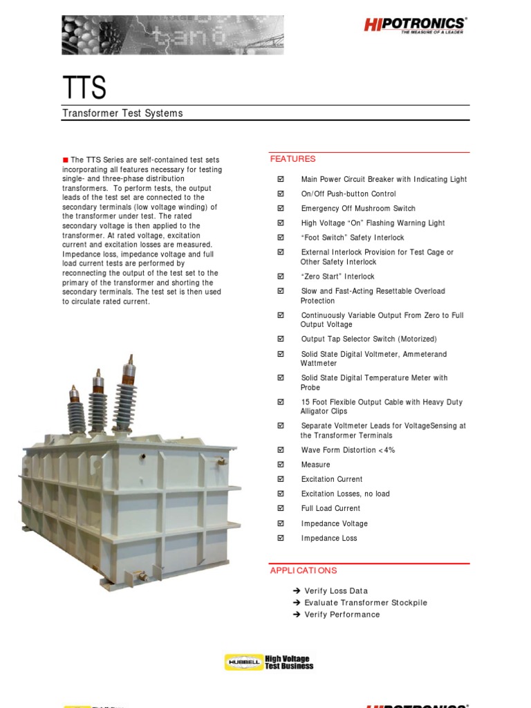 TTS DS 04 2009 | PDF | Transformer | Mains Electricity