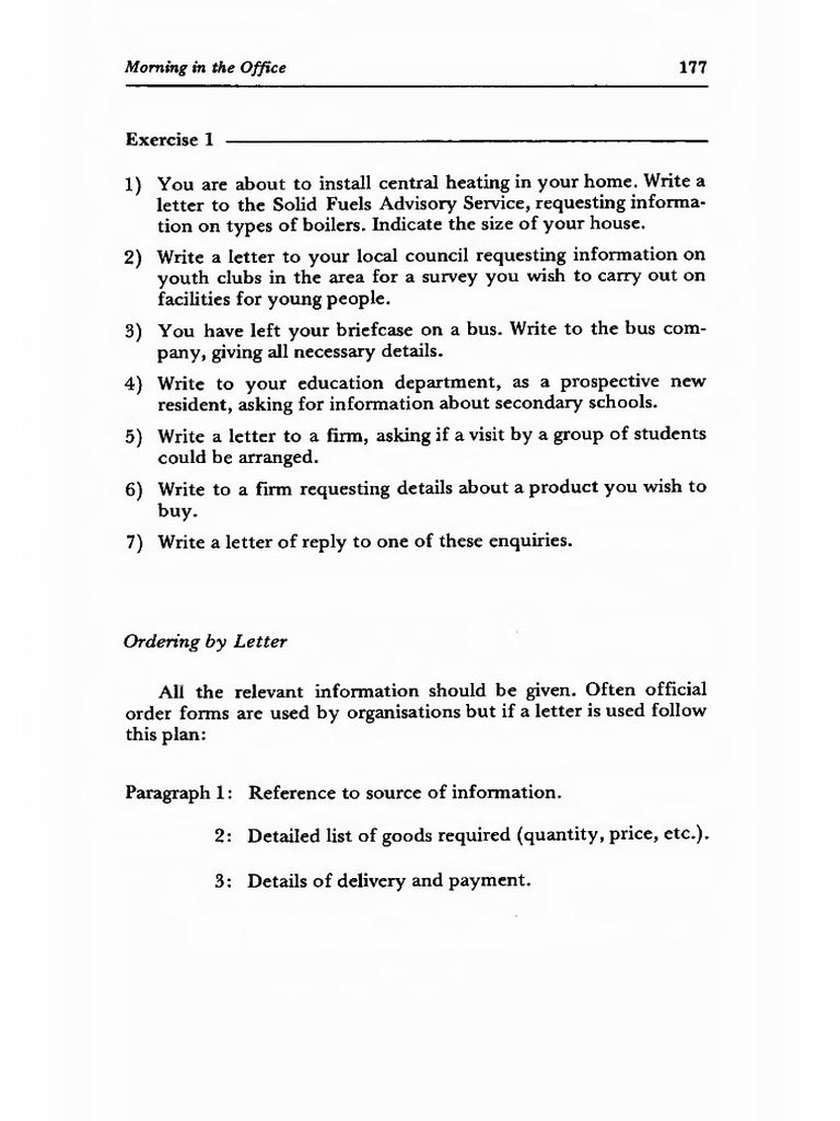 Ordering by letter pdf