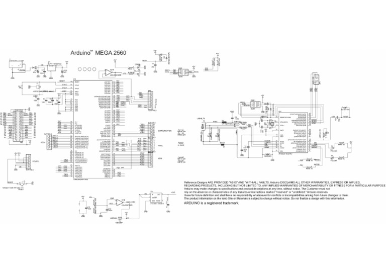 Arduino Mega 2560 Schematic - Gif | PDF