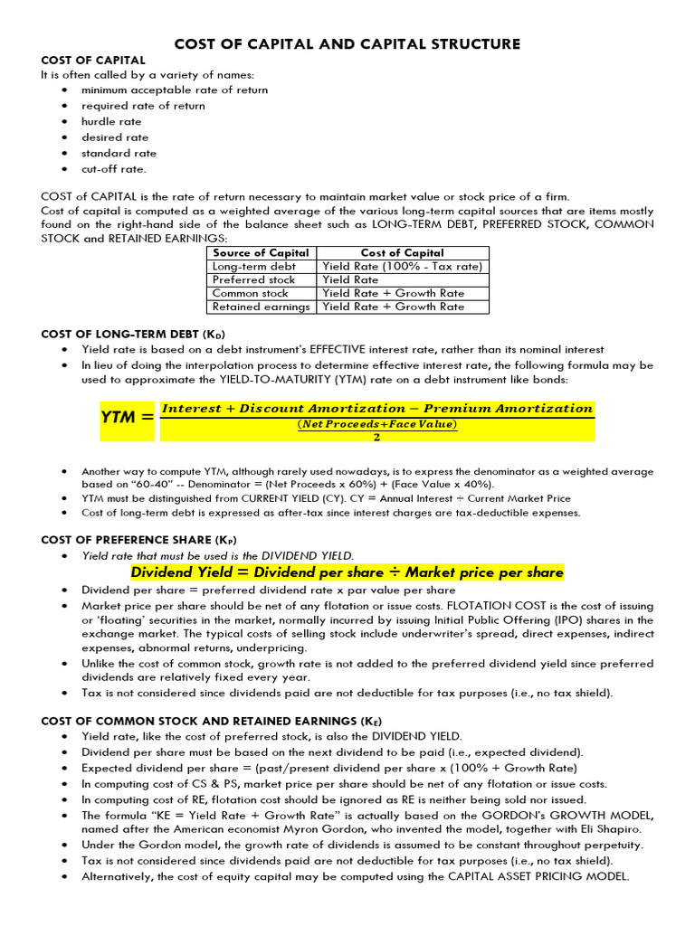 costs-of-capital-and-capital-structure-pdf-initial-public-offering