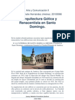 Arquitectura Gótica y Renacentista en Santo Domingo