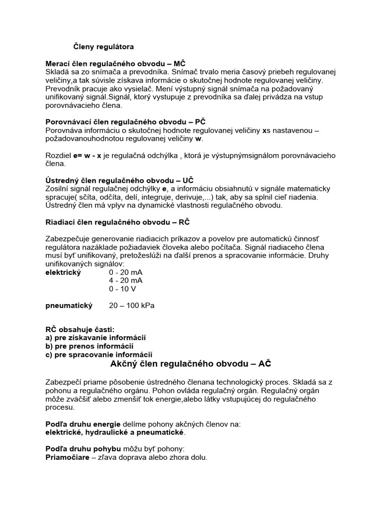 Cleny Regulatora | PDF
