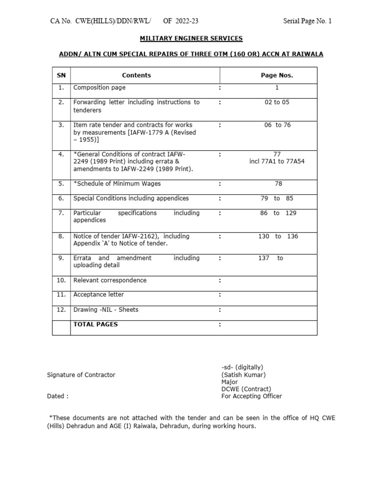 Tender 86377 | PDF | Taxes | Employment