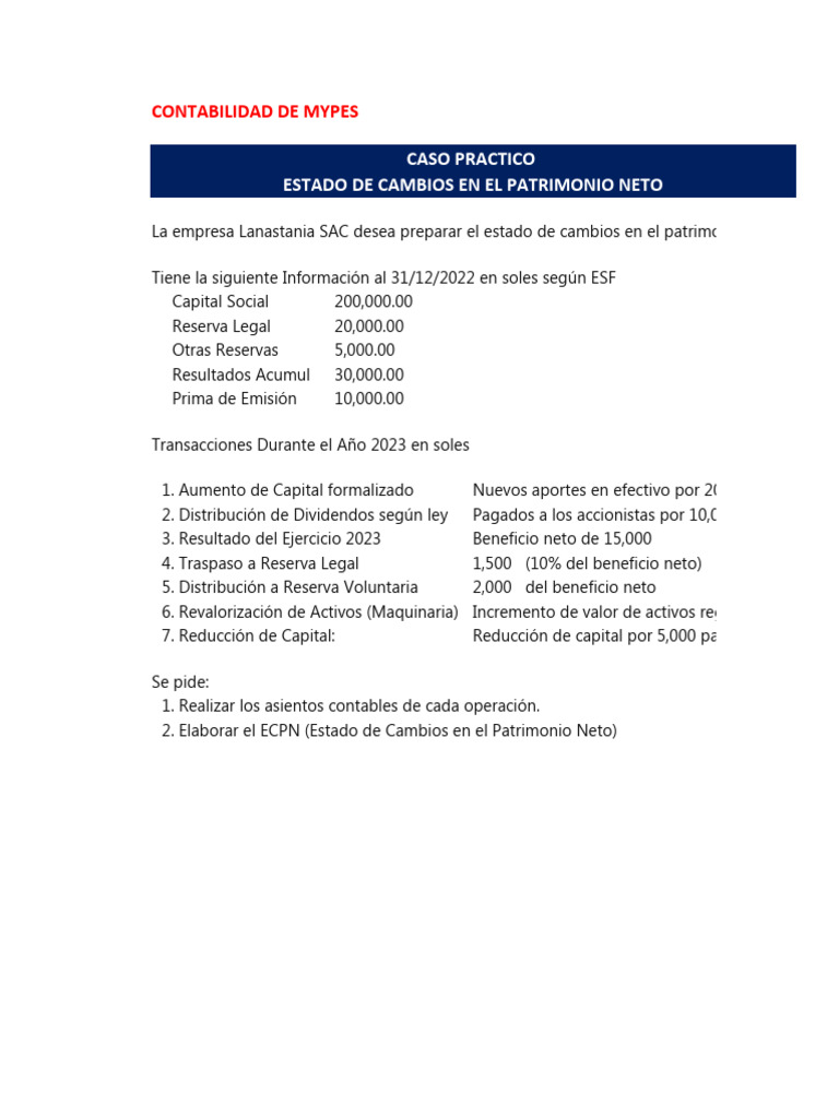 Ecpn Ii | PDF | Valor neto | Contabilidad