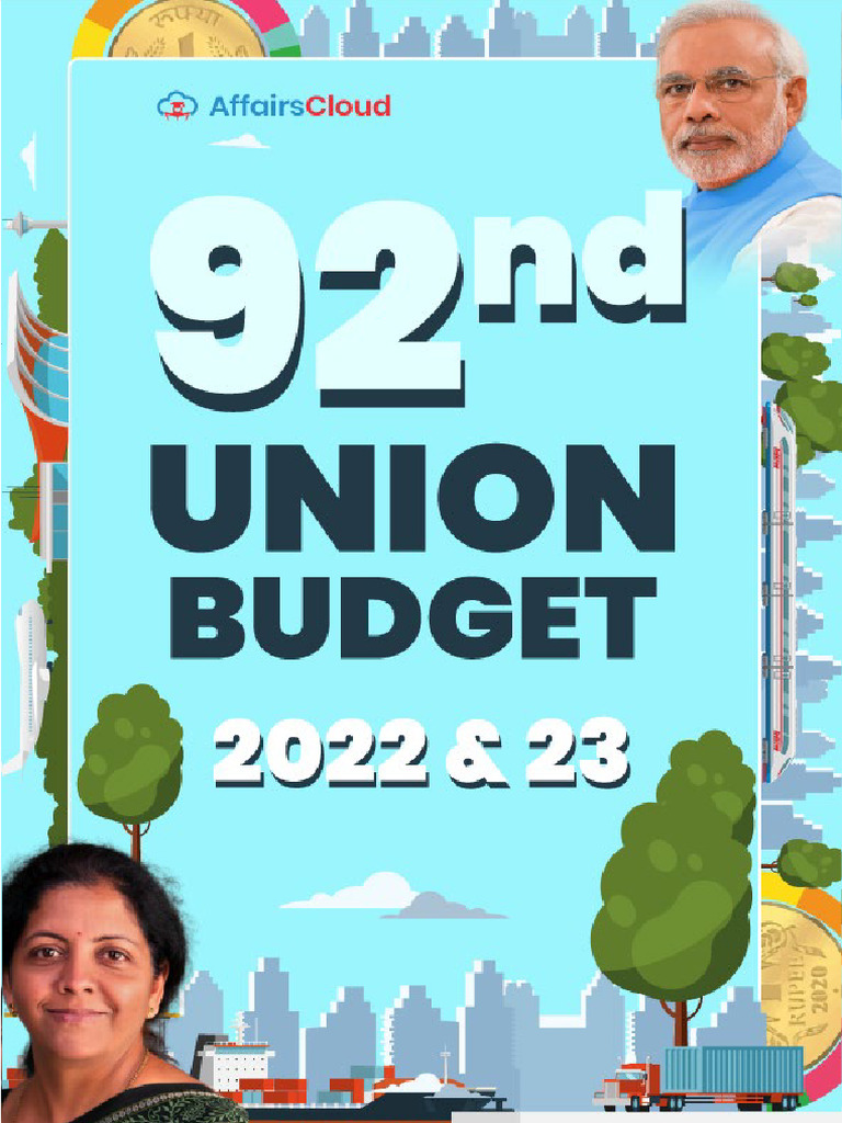 92nd Union Budget India PDF