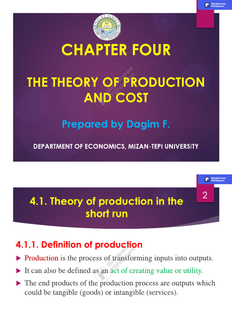 Economics Chapter - 4?! | PDF