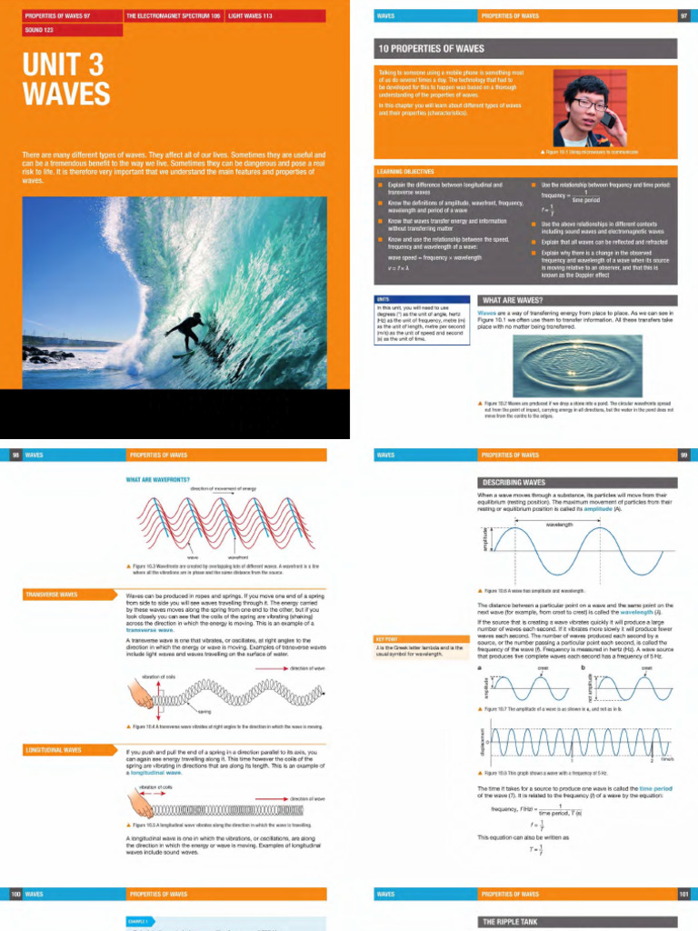 iGCSE Edexcel Physics Textbook Unit 3 | PDF | Waves | Electromagnetic ...