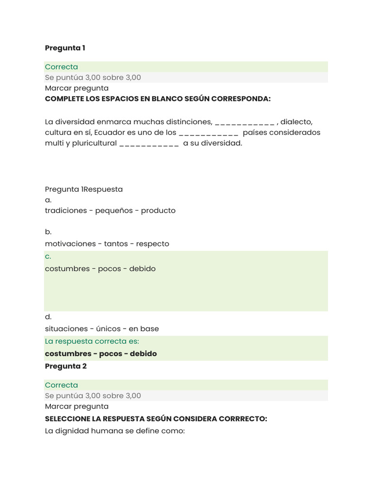Preguntas y Respuestas sobre Diversidad y Educación | PDF | Justicia ...