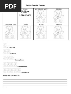 Positive Behavior Contract