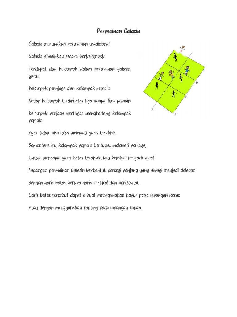 Bahasa Indonesia - Permainan Galasin | PDF