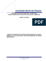 IMPACTOS GERADOS PELA DISPOSIÇÃO DE RESÍDUOS SÓLIDOS