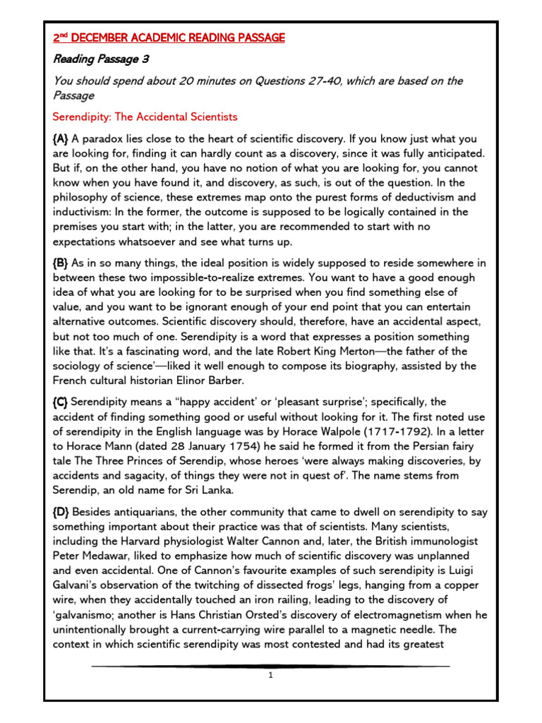Serendipity in Scientific Discovery | PDF | Science