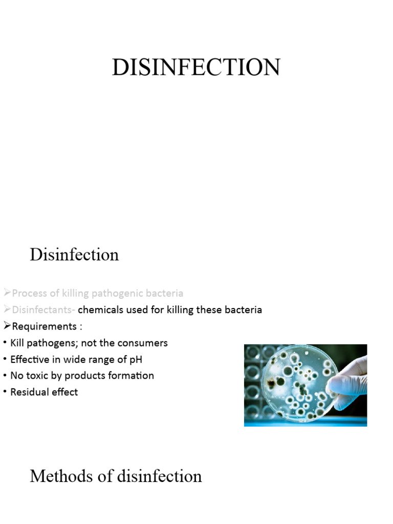 Disinfection Methods and Chlorination Guide | PDF | Disinfectant | Chlorine