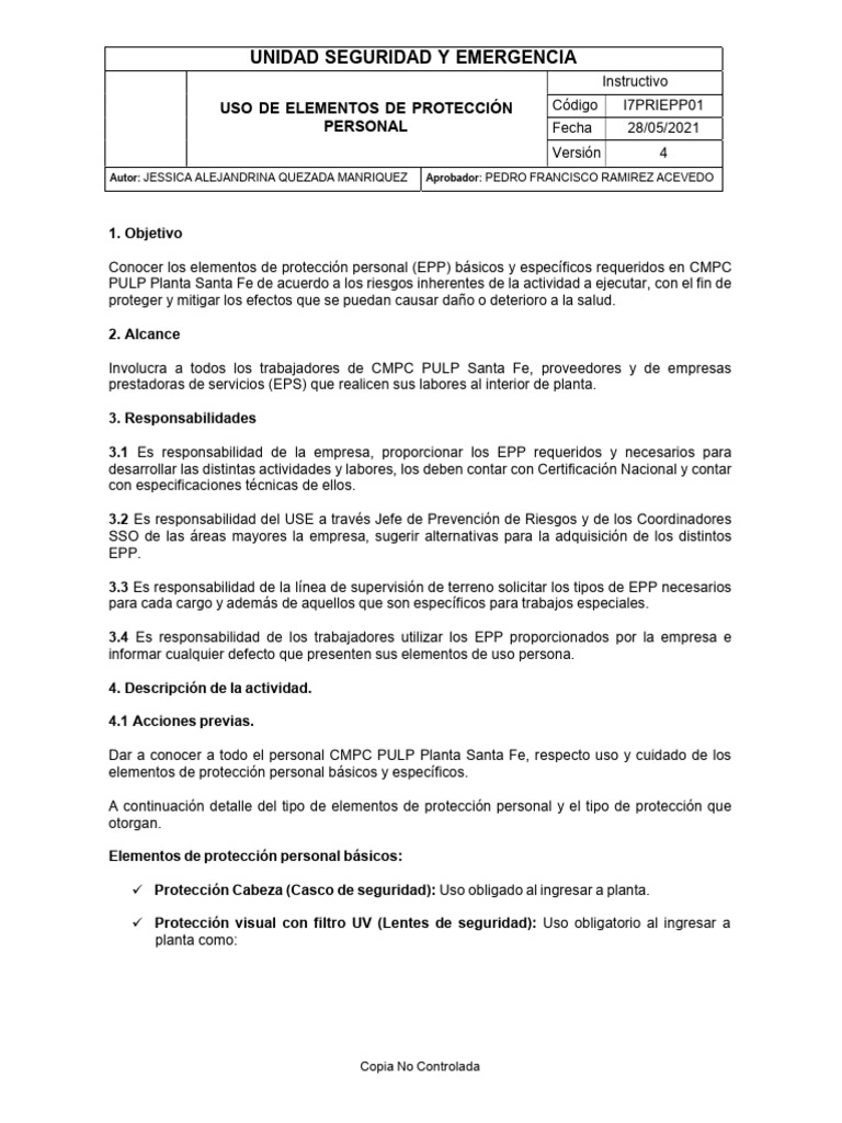 Pro Elementos De Protección Personal Pdf Soldadura Construcción