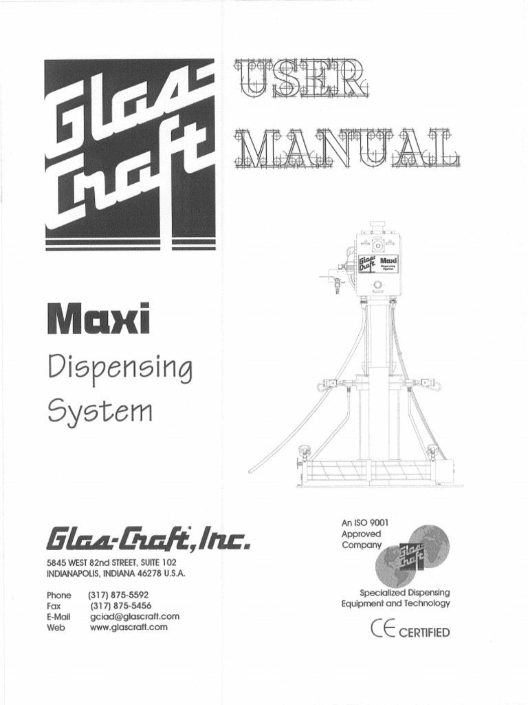 Maxi Dispensing System User Manual Rev 10 | PDF