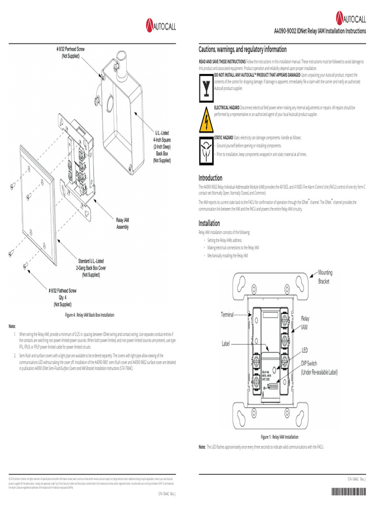 Relay IAM Installation Instructions | PDF | Relay | Electrical Wiring