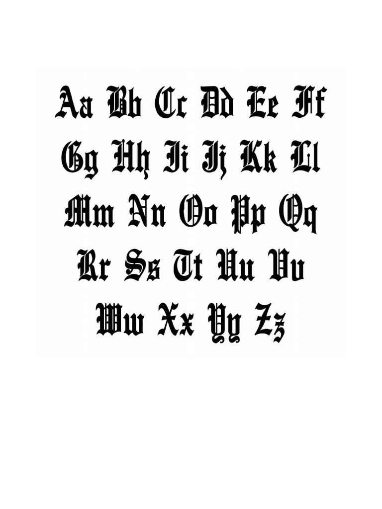 Free Printable Old English Alphabet 366106.Jpg | PDF