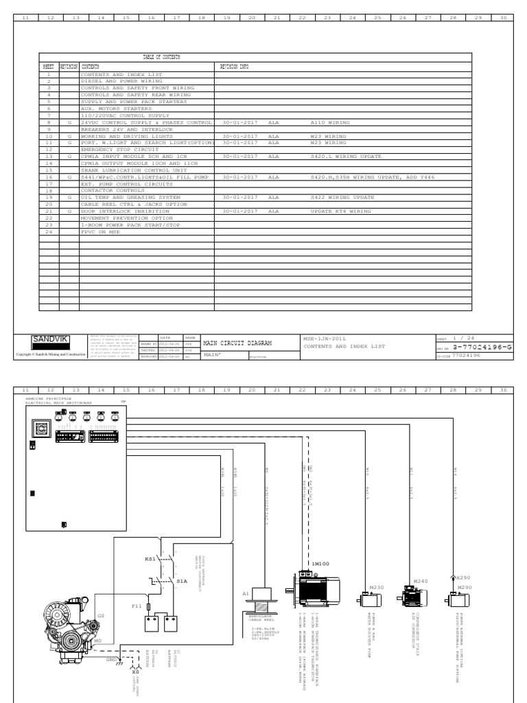Sheet Contents Revision Info Revision | PDF | Equipment | Electrical ...
