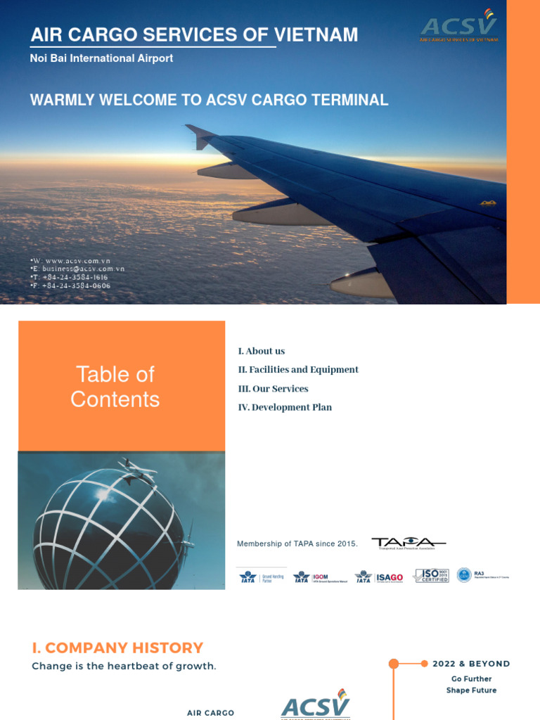 ACSV: Leading Air Cargo Services in Vietnam | PDF | Cargo | Civil Aviation
