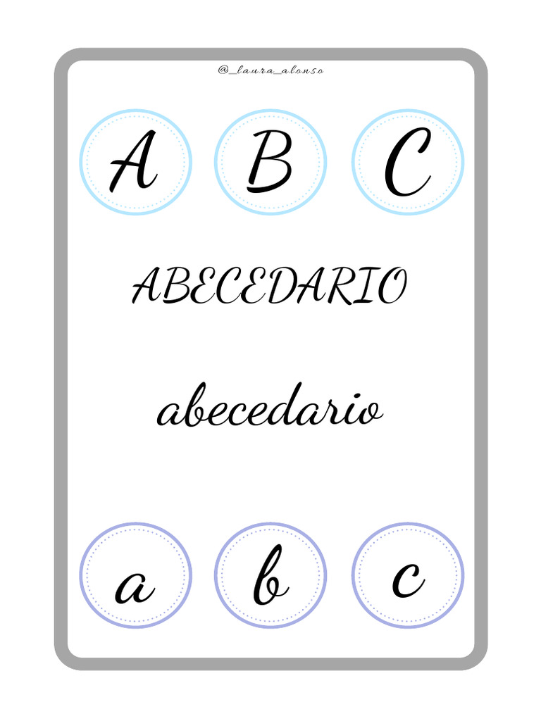 Abecedario l a u r a a l o n s o pdf estudios de idiomas