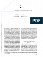 Competing Paradigms in Qualitative Research: Egon G. Guba Yvonna S. Lincoln