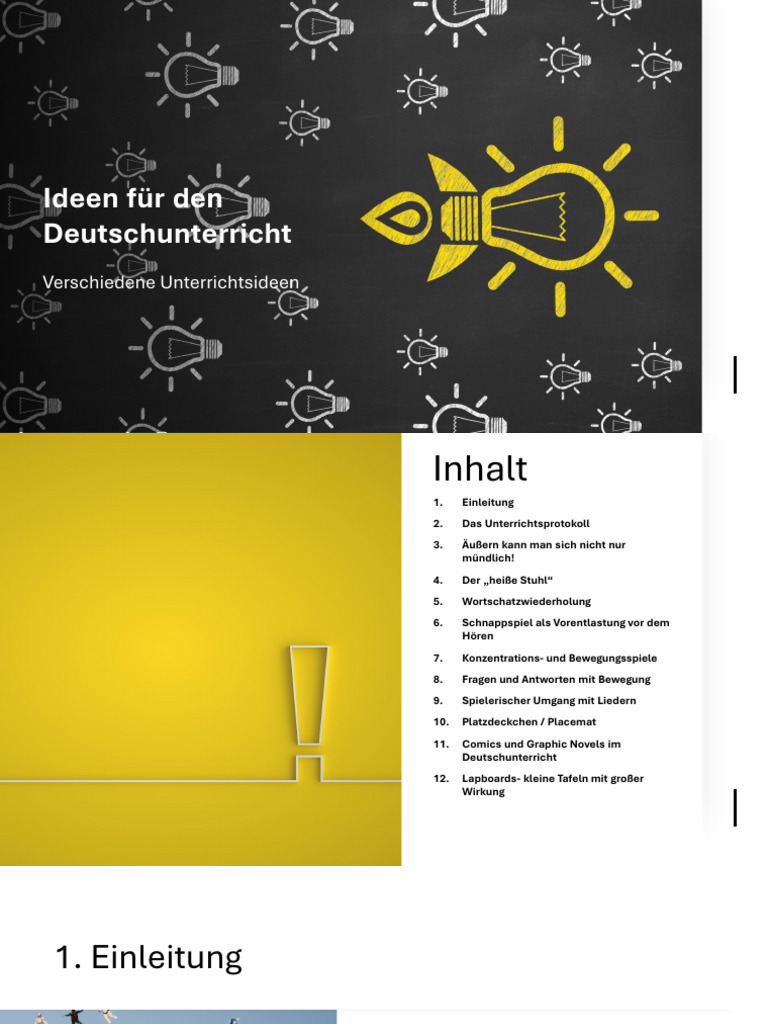 Ideen Fuer Den Deutschunterricht de | PDF