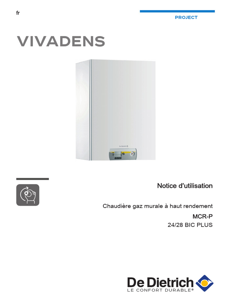 Notice d'utilisation MCRP 24/28 BIC PLUS PDF Chaudière Mécanique — free download