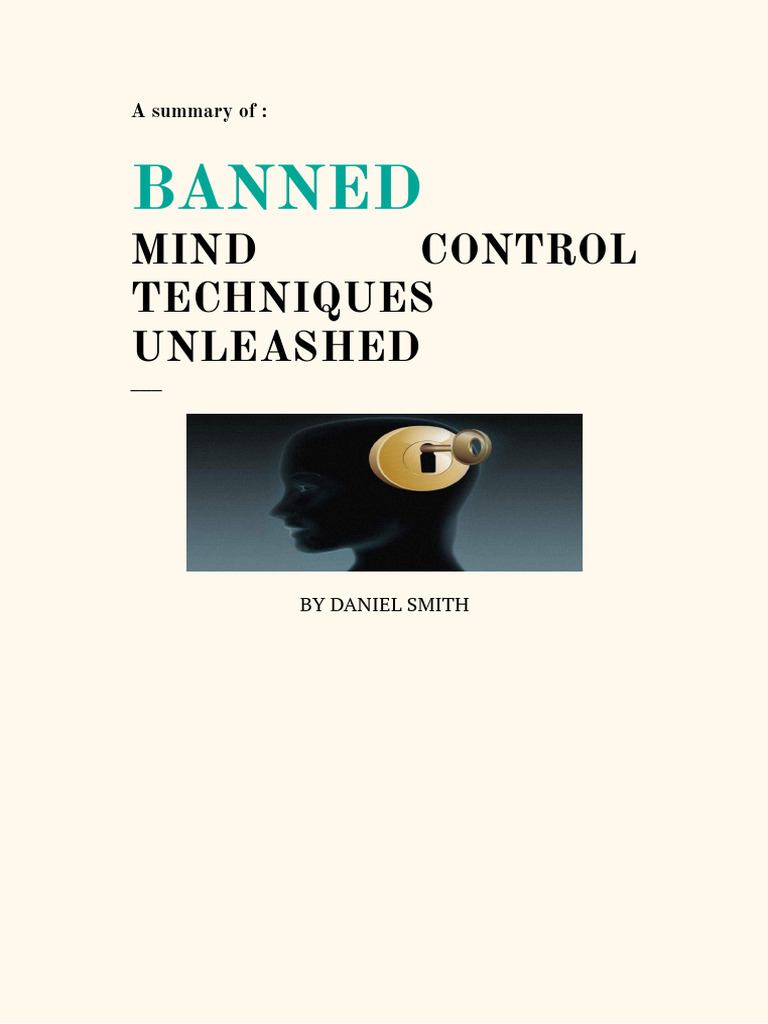 Banned Mind Control Techniques Unleashed | PDF | Hypnosis | Hypnotherapy
