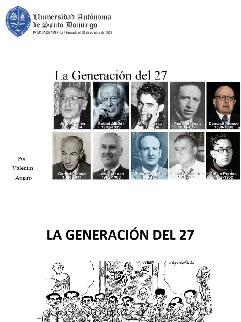 La Generación Del 27 | PDF | Federico García Lorca | Poesía