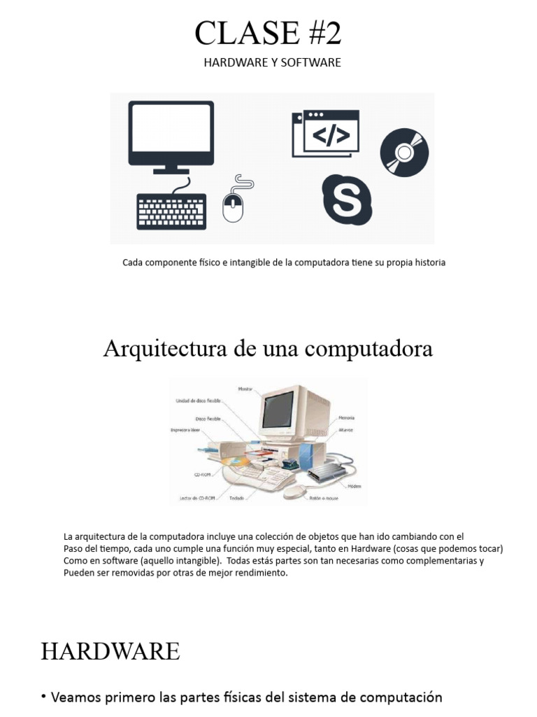 Introducción a Hardware y Software | PDF | Hardware de la computadora ...
