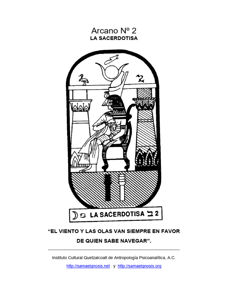 Arcano 2: La Sacerdotisa del Tarot | PDF | Cristo (título) | Arcanos ...
