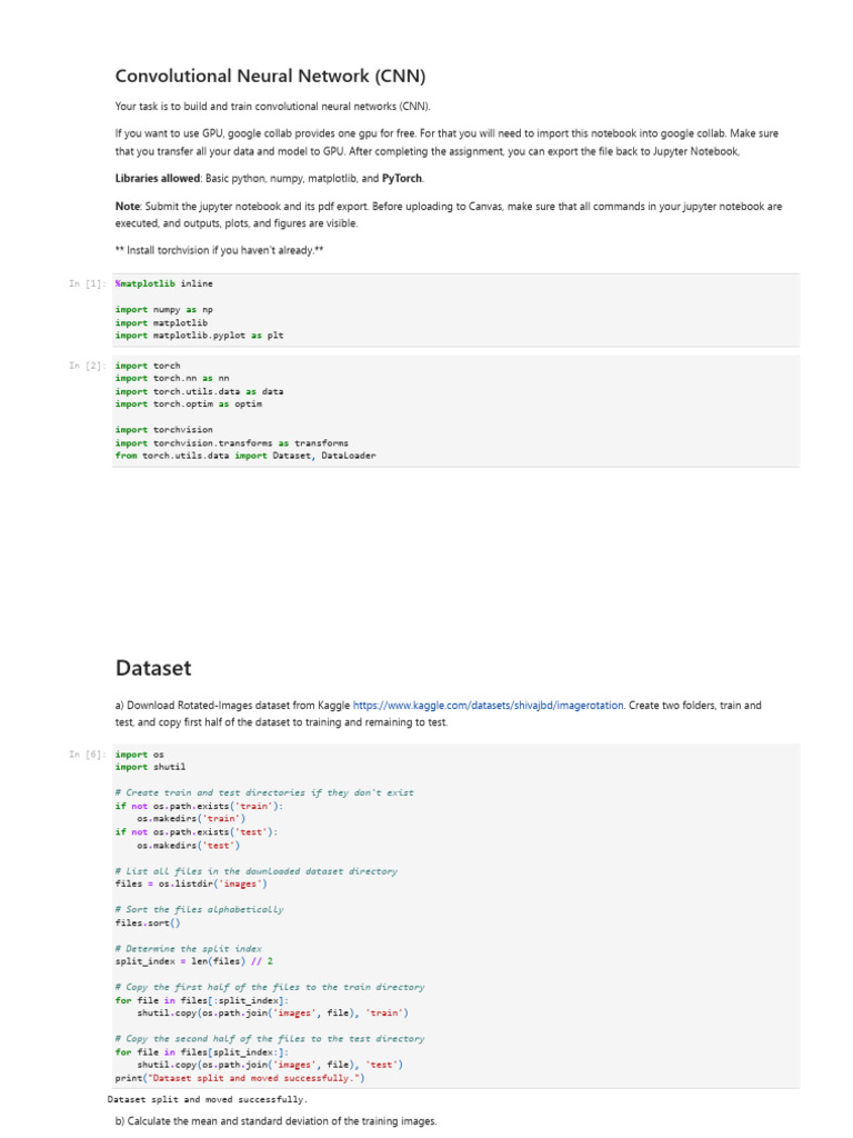 Build and Train CNN with PyTorch | PDF | Artificial Intelligence ...